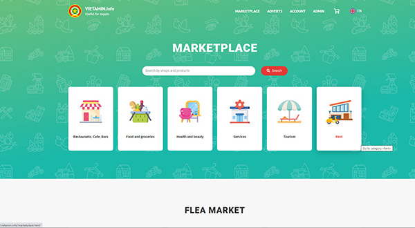 Разработка маркетплейса «Vietamin.info»